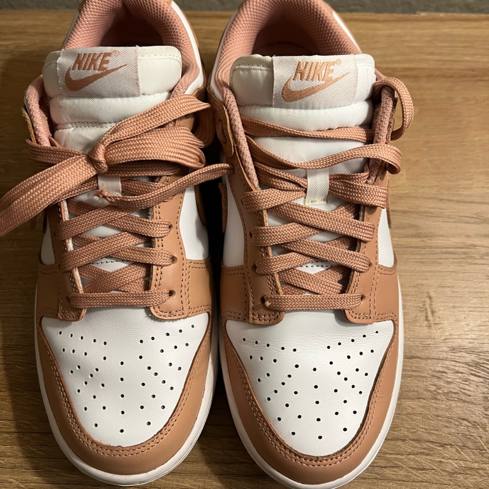 Nike Pink and White Mesh Sneakers